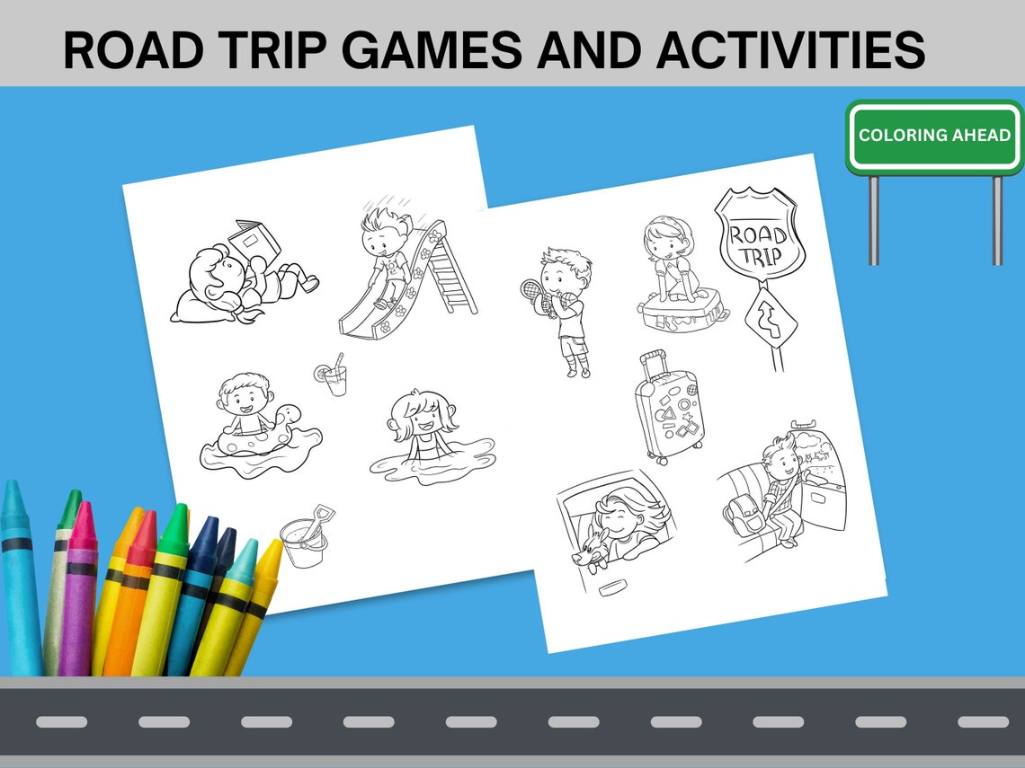 Travel Fun With Printable Games for Kids, Car Games for Trips, Adventures With Kids, Printable ...
