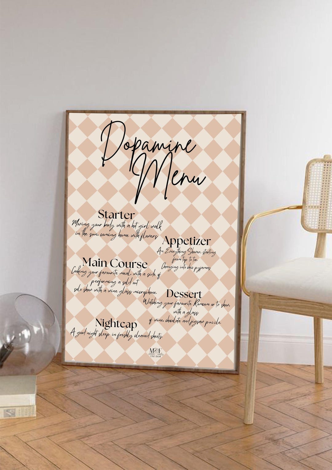 Dopamine Menu, Digital Download Wall Print - Etsy
