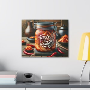 Taste of Korea - Authentic Kimchi Jar Canvas Print