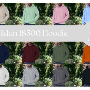 Gildan 18500 Hoodie, Gildan 18500 Mockup, Hoodie Bundle Mockup, Gildan 185 Mockup, Gildan Mockup Bundle, Male Model Hoodie Mockup