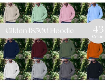 Gildan 18500 Hoodie, Gildan 18500 Mockup, Hoodie Bundle Mockup, Gildan 185 Mockup, Gildan Mockup Bundle, Male Model Hoodie Mockup