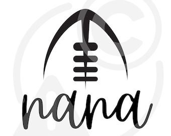 Football SVG | Football PNG | Nana | Cricuit | Family Football SVG | Transparent Background Cut File
