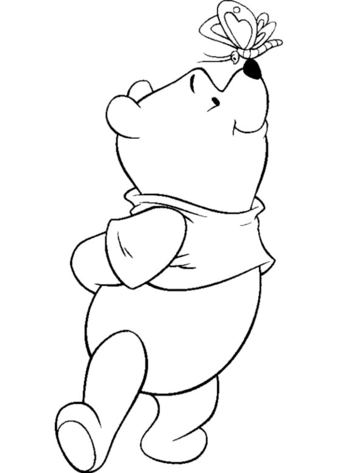 Winnie the Pooh and His Friends Coloring Sheets 25 Digital Etsy