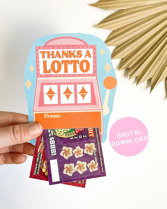 Thank You Gift Lottery Ticket or Money Holder Slot Machine Lotto Card  Insert Appreciation Gift for Coworkers Friends Gift Card Holder 