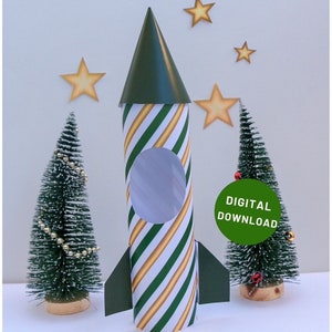 Christmas Elf Rocket Astronaught Space Themed Red and Green Spaceship for Elf Mischeif Missel Spy Elf in Sky Ideas  Arrival Day North Pole