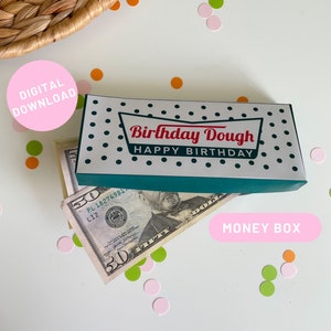 Birthday Money Gift Mini Donut Box Money Holder Birthday Dough Funny Card for Donut Lover Money Box Insert | Funny Money Envalope