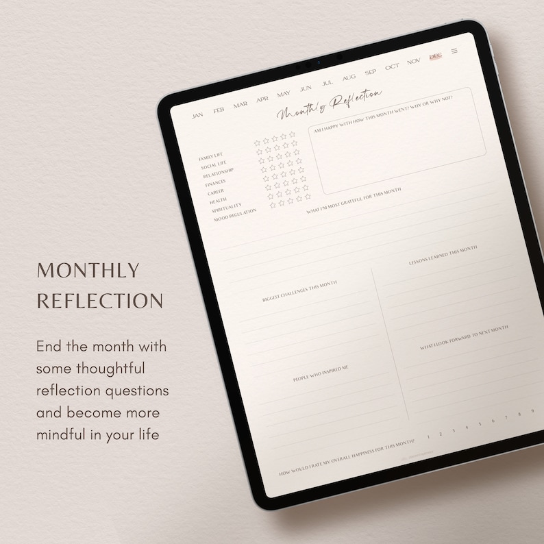 Digital Gratitude Journal: vijf minuten dagelijkse reflectie, mindfulness (pdf) - voor GoodNotes, Notability afbeelding 4