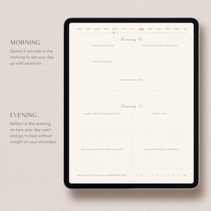 Digital Gratitude Journal: vijf minuten dagelijkse reflectie, mindfulness (pdf) - voor GoodNotes, Notability afbeelding 3