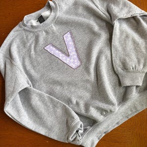 Youth/Toddler Reverse Appliqué Monogram Sweatshirt