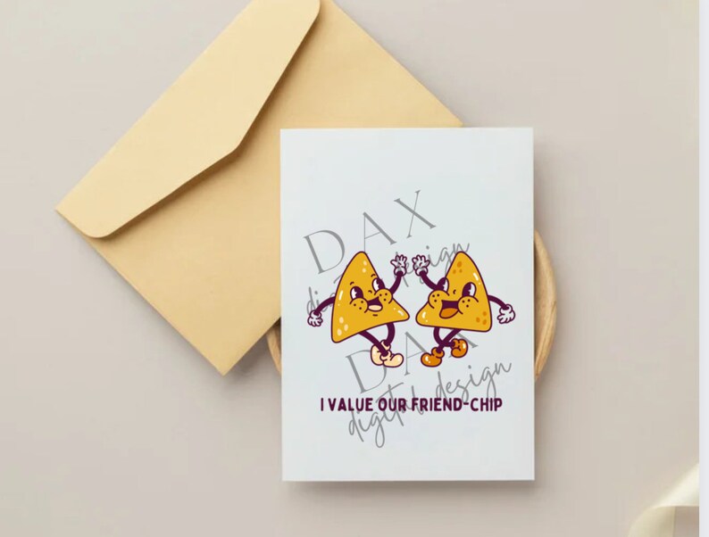 I Value Our Friend-chip, Friendship, Retro Tortilla Chips, Vintage ...