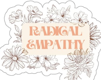 Radikal empati-klistermärke