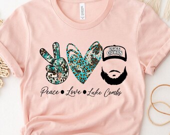Peace Love Luke Combs Sweatshirt, Luke Combs Sweatshirt, Country Music Shirt, Luke Combs Tee, Music Concert Shirt, Combs Tour, Combs Concert
