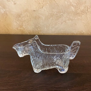 Vintage LE Smith Glass Scottie Dog Creamer/Spoon Rest/Pipe Rest
