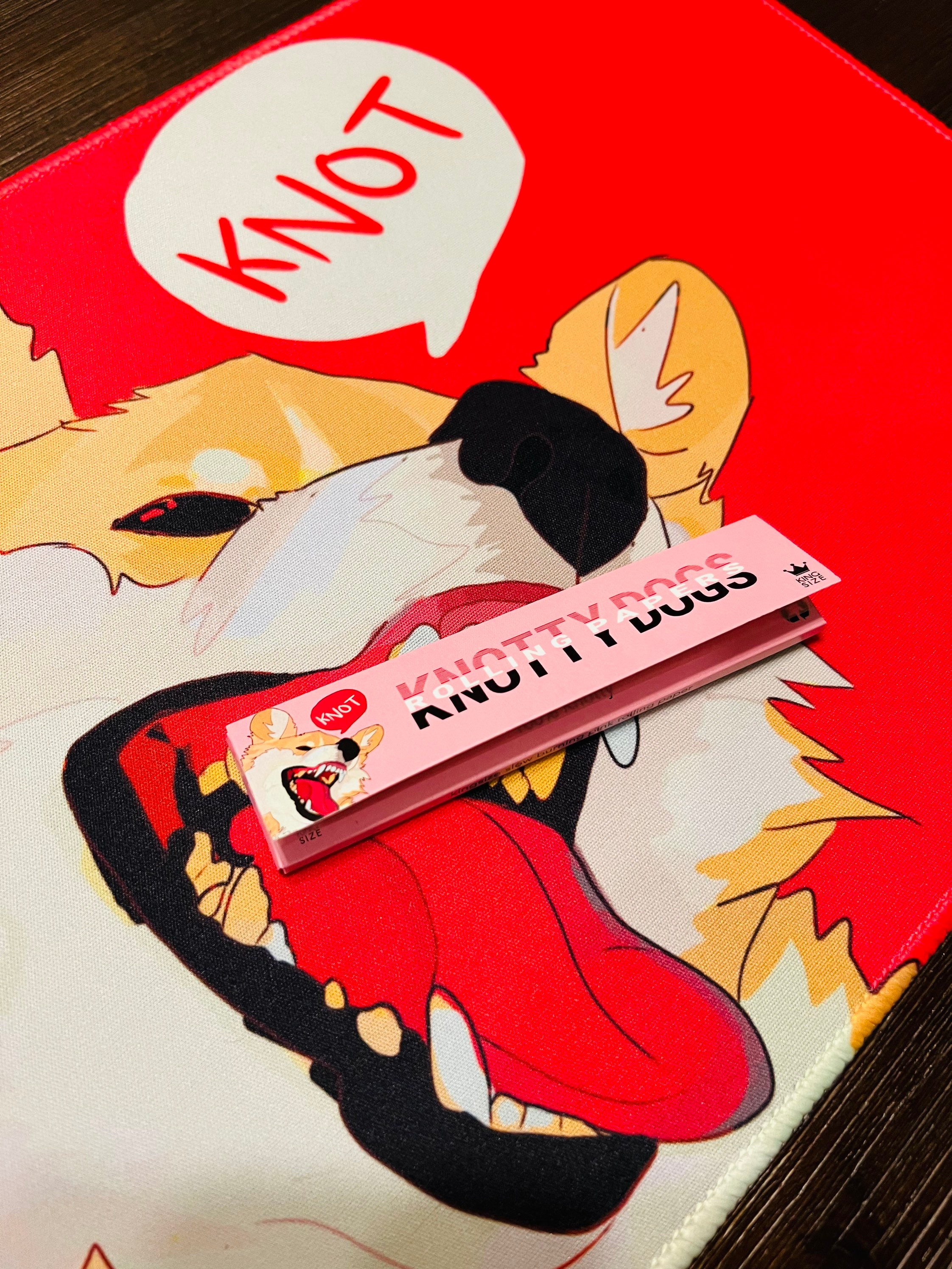 Knotty Dog Rolling Papers King Size Stoner Collectable All Natural