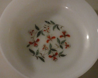 FireKing ware white glass bowl with