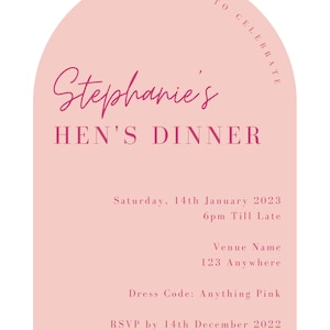 Hens/ Bridal Shower Invite