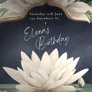 The White Lotus Themed Party Invitation