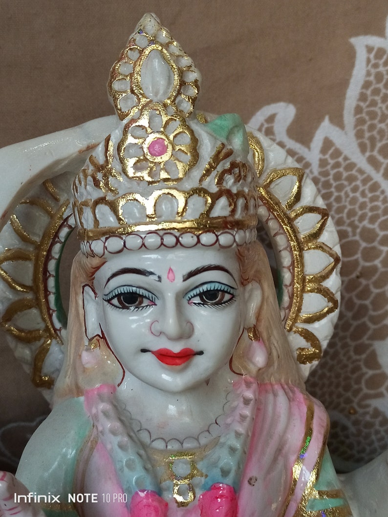 Bahuchara Mata Goddess 18 Inch Gujarati Trending Statue Marble Stone