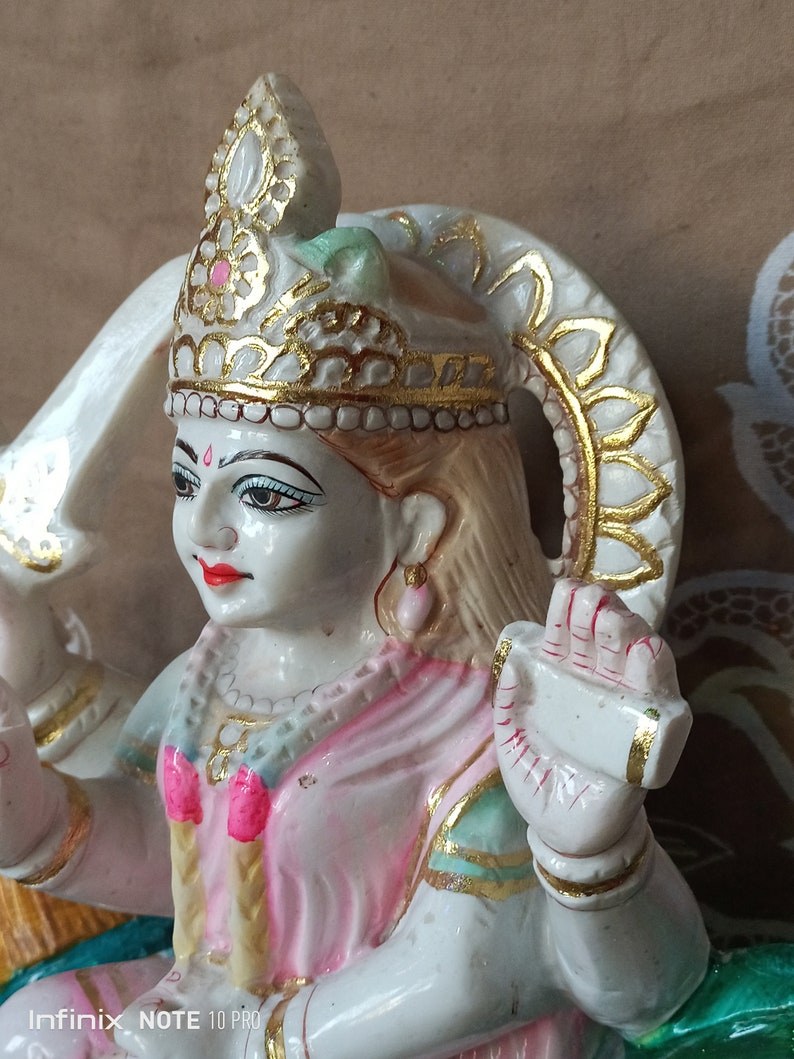 Bahuchara Mata Goddess 18 Inch Gujarati Trending Statue Marble Stone