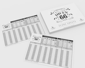 Dices66 - score sheets