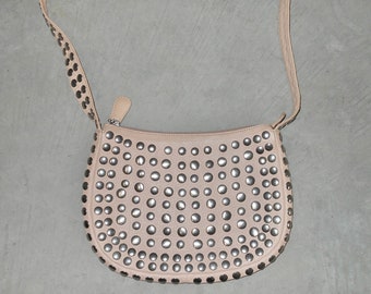 Marni Rare Baby Pink Studded Crossbody Bag