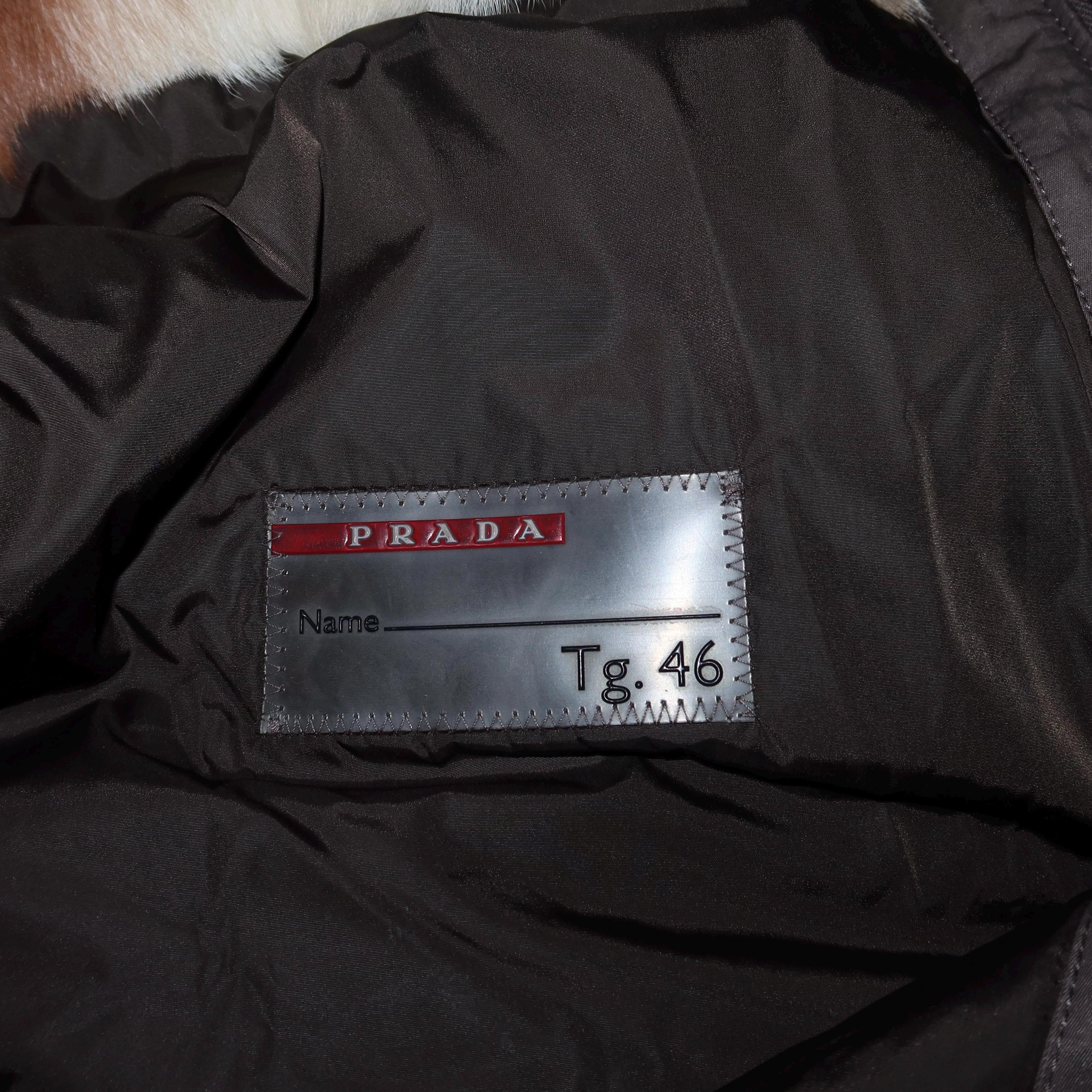 Prada Sport Goat Fur Lined Coat - Etsy