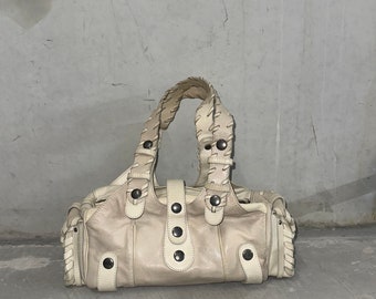 Bolso Silverado de cuero color crema Chloe