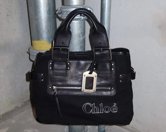 バッグ cuffz black l hand bag Cuffz Rare Black Leather 'barfly' Bag - Etsy
