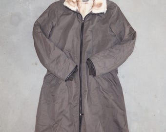 ジャケット・アウター PRADA, 00's Dyed Goat Fur LinedJacket Vintage Women PRADA Jacket,prada Dyed Goat Fur Jacket,black