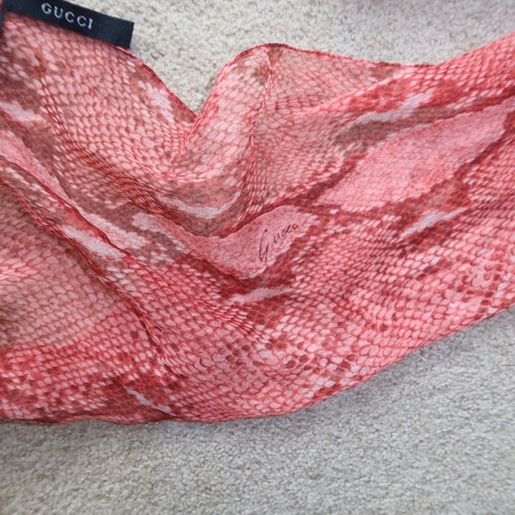 Gucci by Tom Ford SS2000 Python Print Scarf - image 5