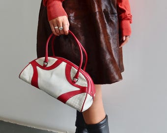 Cuffz Rare Black Leather 'barfly' Bag - Etsy