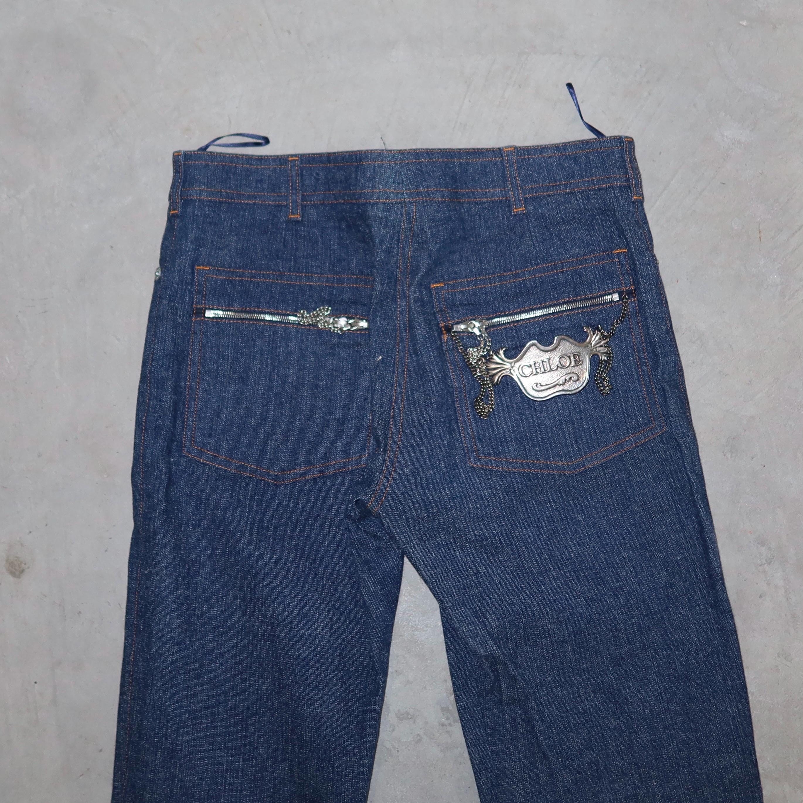 Chloé Aw2001 Dark Wash Jeans