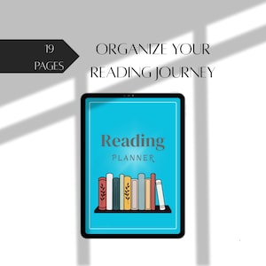 Printable Reading Planner, Book Journal Template, Reading Log, Review Pages, Tracker for Readers, Book Club Organizer, Book Lover Journal