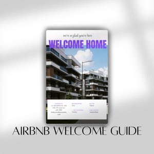 Airbnb Welcome Guide Template, Editable Canva Host Booklet, Printable Vacation Rental Manual, Rental Guest Info Packet, Airbnb Binder Pages