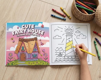 Libro da colorare "Fairy House": 62 pagine di fantasia e arte (download PDF)