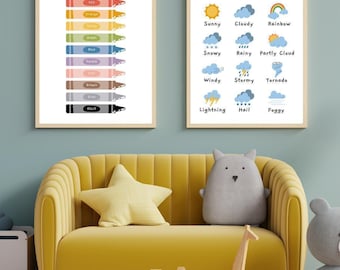 Poster didattici Montessori: alfabeto, numeri, forme del bosco (PDF)