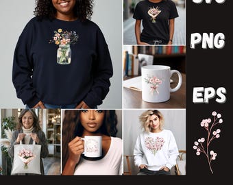 Clipart di fiori selvatici ad acquerello: elementi floreali per il design del matrimonio