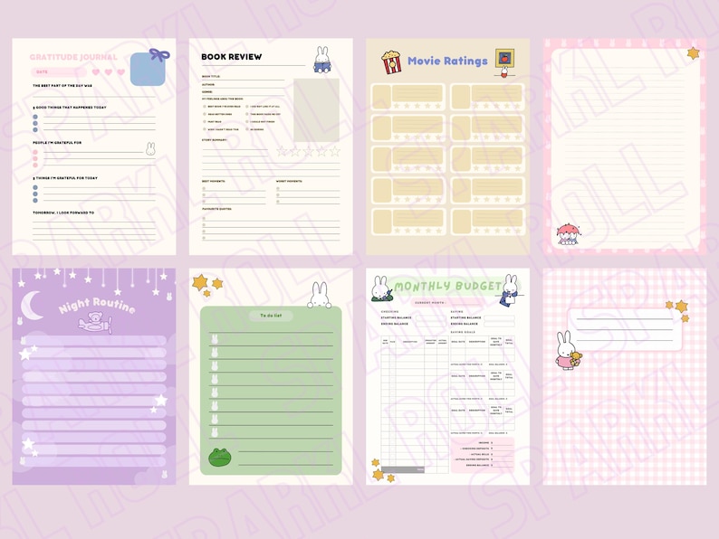 Digital Planner for iPad | Kawaii Daily + Weekly Planner PDF | Cute ...