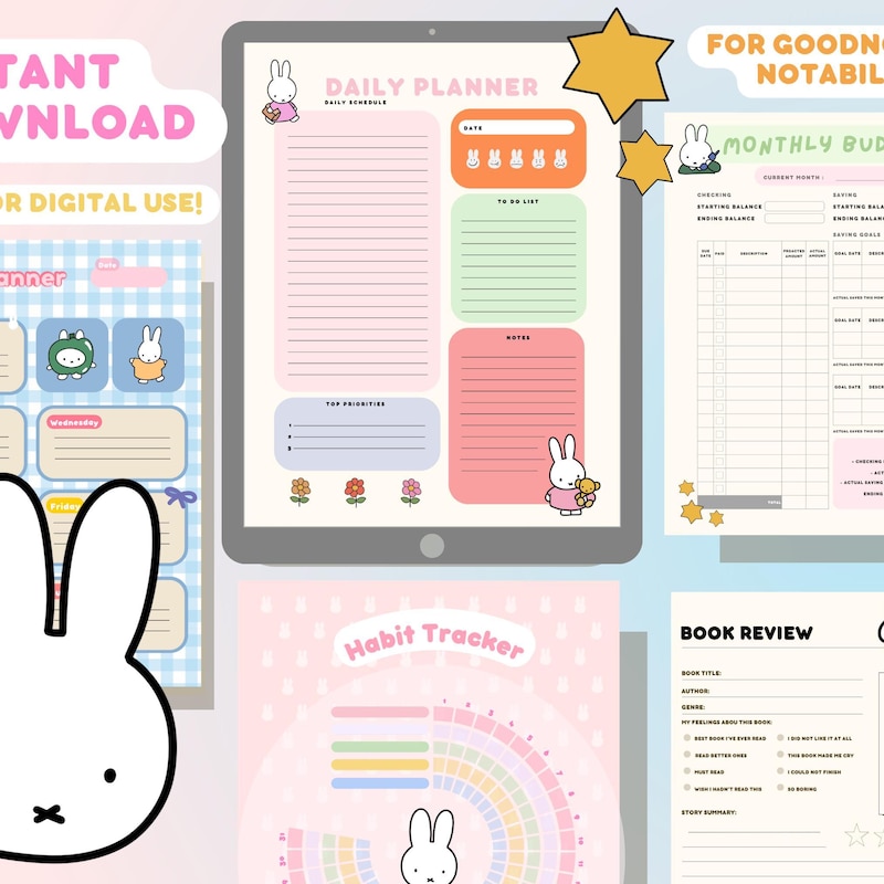 Cartoon Budget Planner - Etsy