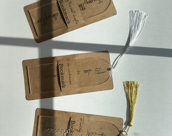 Segnalibri, Amante dei libri, Segnalibro acrilico, Segnalibro personalizzato, Segnalibro carino, Regalo per i lettori, Regalo per gli amanti dei libri, Segnalibro con nappa