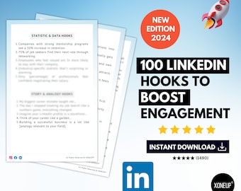 LinkedIn 100 Proven Hooks for Maximum Visibility | Get Leads, Sales & Opportunities, Grab Attention on LinkedIn | Crack LinkedIn Game