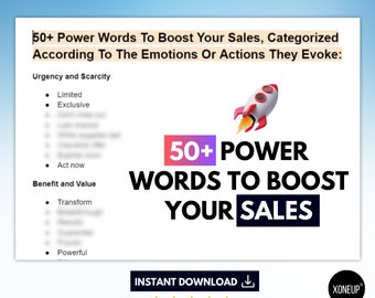 50+ Power Words That Convert and Close Deals | Sell Like a Master: Power Words & Sales Psychology | Power Word Cheat Sheet