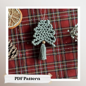 Christmas Tree Macrame PDF Tutorial - Easy Macrame Pattern