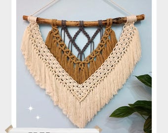 Multicolored Macrame PDF tutorial - Macrame wall hanging Pattern
