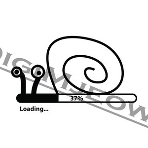 Escargot lent Clip Art PDF, JPG, téléchargement SVG. Fabriquez vos propres t-shirts !