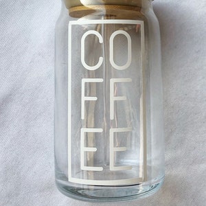 Coffee beer can glass