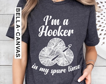 Funny Crochet Shirts, Crocheting Gifts, Knitting Gifts for Mom, Gift for Grandma, Knitting Shirts for Women, Knitter Gifts, Crocheter Outfit