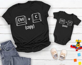 Copy Paste Matching Shirt Set, Father Baby Outfit