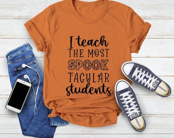 Spooktacular Students Halloween Teacher Shirt