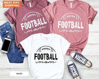 Football Mom Game Day Shirt, Heather Mauve T-Shirt